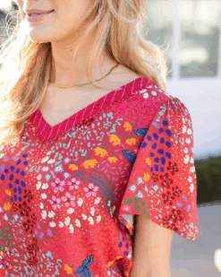 Mixed Print Floral Top In Mixed Floral -Active Aura Shop MixedPrintFloraltop MixedFloral 8