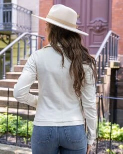 Move Free Leather Like Cream Moto Jacket -Active Aura Shop MoveFreeMotoJacket Cream 10