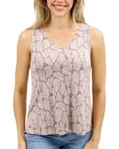 New Neutral Leaf Perfect Pocket V-Neck Tank - FINAL SALE 15 New Neutral Leaf Perfect Pocket V-Neck Tank - FINAL SALE -Active Aura Shop NewPerfectFitPocketVNeckTank NeutralLeaf 1