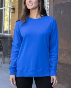 Original Essentials Cobalt Long Sleeve Tee