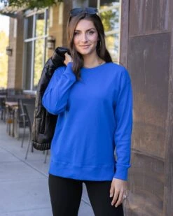 Original Essentials Cobalt Long Sleeve Tee -Active Aura Shop OriginalEssentialsLongSleeveTee Colbalt 8