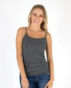 Perfect Fit Spaghetti Strap Tank -Active Aura Shop PF spaghettistrap charcoal 55f5675f 7c7f 44a9 9c62 d2a678db46cc