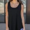 Black Perfect Pocket Scoop Neck Tank -Active Aura Shop PerfectPocketTank ScoopNeck Black 5