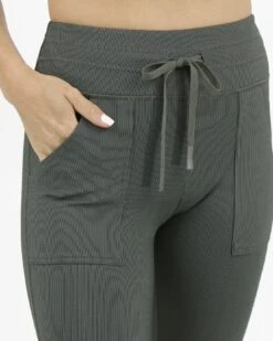 Olive Performance Jogger Leggings - FINAL SALE -Active Aura Shop PerformanceJoggerLeggings Olive 2 1