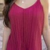 Pleated Deep Berry Tank Top - FINAL SALE -Active Aura Shop PleatedTankTop DarkBerry 5