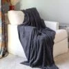 Plush Charcoal Bambü Blanket