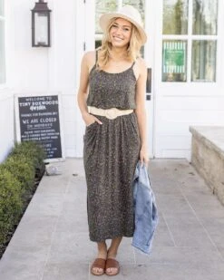 Pocketed Blouson Dress In Black Ditsy 12 Pocketed Blouson Dress In Black Ditsy -Active Aura Shop PocketedBlousonDress BlackDitsy 5