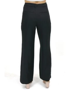 Pocketed Black Wide Leg Pants - FINAL SALE -Active Aura Shop PocketedWideLegPants Black 2 1