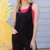 Poolside Black Terry Cloth Romper