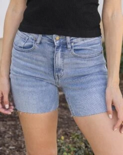 Premium Mid-Wash 5" Shorts -Active Aura Shop Premium5inShorts LightWash 12