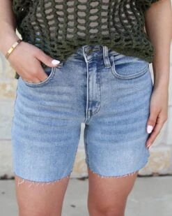 Premium Mid-Wash 5" Shorts -Active Aura Shop Premium5inShorts LightWash 13