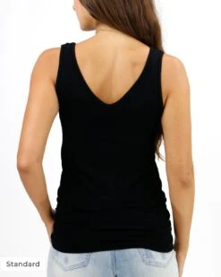 Perfect Fit Tank In Black -Active Aura Shop ReversiblePerfectFitTank Short Black 2 1