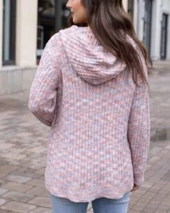 Blush Mélange Cloud Ribbed Hoodie - FINAL SALE -Active Aura Shop RibbedCloudHoodie BlushMelange 5