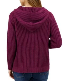 Mulberry Cloud Ribbed Hoodie - FINAL SALE -Active Aura Shop RibbedCloudHoodie Mulberry 4