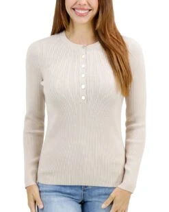 Ribbed Henley Oatmeal Sweater 18 Ribbed Henley Oatmeal Sweater -Active Aura Shop RibbedHenleySweater Oatmeal 1 1