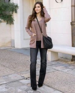 Ribbed Knit Latte Cami Top -Active Aura Shop RibbedKnitCami Latte 3