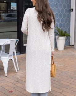 Ivory Ribbed Long Duster Cardigan 17 Ivory Ribbed Long Duster Cardigan -Active Aura Shop RibbedLongDusterCardigan Ivory 13