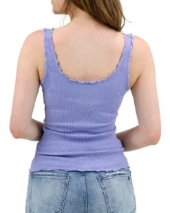 Ribbed Ruffle Hem Brami Tank In Lilac -Active Aura Shop RibbedRuffleHemBramiTank Lilac s6