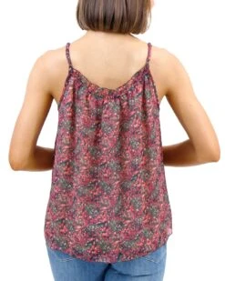 Ruffled Swing Watercolor Cami -Active Aura Shop RuffleSwingCami Watercolor 2