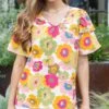 Multi Floral Summer Breeze Blouse