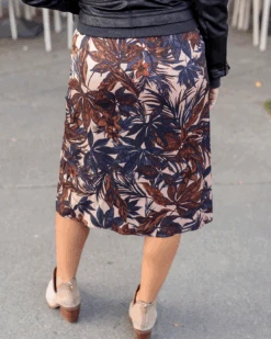 Satin Midi Moody Floral Skirt 15 Satin Midi Moody Floral Skirt -Active Aura Shop SatinMidiFloralSkirt MoodyFloral 8
