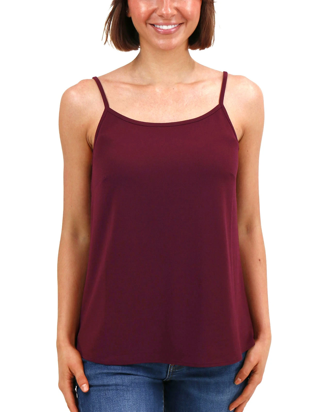 Wine Scoop Neck Cami 9 Wine Scoop Neck Cami - Image 7