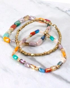 Multicolor Sea Glass Bracelets -Active Aura Shop SeaGlassBracelet 7