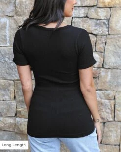 Short Sleeve Black Brami 13 Short Sleeve Black Brami -Active Aura Shop ShortSleeveBrami Black Hip 2 47d06591 b253 4fa8 bcb3 ec62e8cd44e6