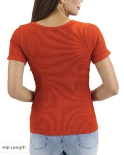 Short Sleeve Ember Brami -Active Aura Shop ShortSleeveBrami WaistLength Ember 2 64d8e042 4917 4d82 9d31 580303704432