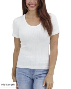 Short Sleeve Ivory Brami -Active Aura Shop ShortSleeveBrami WaistLength Ivory 1 f9b8850d e9da 4049 ac25 299bae395e59