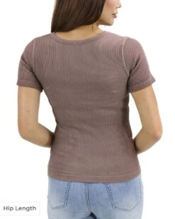 Short Sleeve Taupe Brami -Active Aura Shop ShortSleeveBrami WaistLength Taupe 2 1df144f3 6f36 4341 966e a3b2a8ca0355
