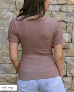 Short Sleeve Taupe Brami -Active Aura Shop ShortSleeveBrami WaistLength Taupe 2 ea8bea36 03d4 4195 9a45 201ece83cd08