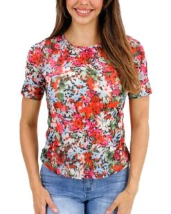 Short Sleeve Mesh Multi Top 18 Short Sleeve Mesh Multi Top -Active Aura Shop ShortSleeveMeshTop Multi 1