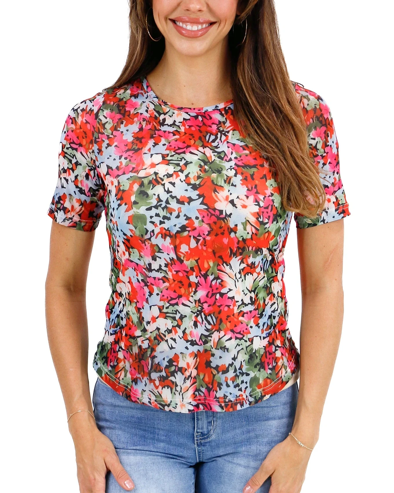 Short Sleeve Mesh Multi Top 10 Short Sleeve Mesh Multi Top - Image 8