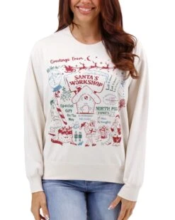 Signature Soft Graphic Sweatshirt - Santa's Workshop -Active Aura Shop SignatureSoftGraphicSweatshirt SantasWorkshop 13