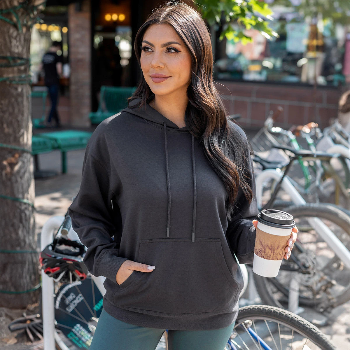 Signature Soft Vintage Black Oversized Hoodie 7 Signature Soft Vintage Black Oversized Hoodie - Image 5