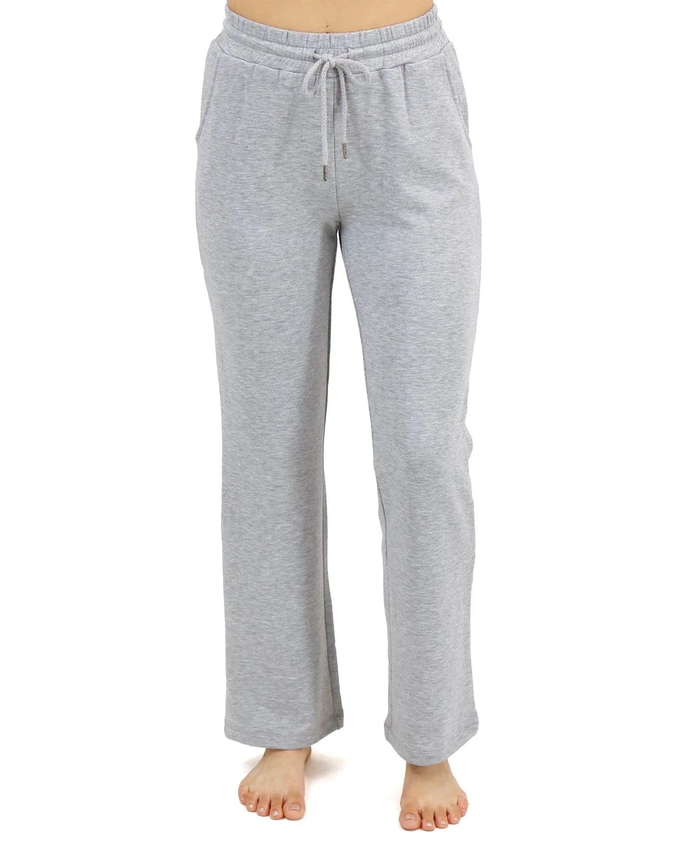 Signature Soft Mid-Heathered Grey Straight Leg Sweatpants 9 Signature Soft Mid-Heathered Grey Straight Leg Sweatpants - Image 7