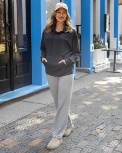 Signature Soft Mid-Heathered Grey Straight Leg Sweatpants 13 Signature Soft Mid-Heathered Grey Straight Leg Sweatpants -Active Aura Shop SignatureSoftStraighLegSweatpants MidHeatheredGrey 4 7eb7a3c9 5ccc 4853 bc1d 9590635635a9