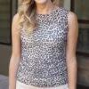 Sleeveless Mesh Leopard Print Tank -Active Aura Shop SleevelessMeshTank LeopardPrint 11