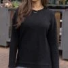 Slouchy Black Waffle Pullover -Active Aura Shop SlouchyWafflePullover Black 8 18b7cba7 a4d9 4ea6 9230 f3a90e076c10