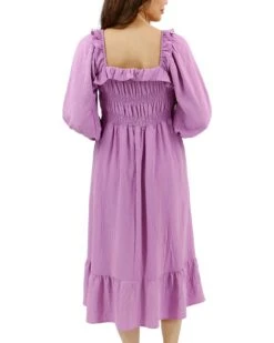 Smocked Ruffle Maxi Dress In Orchid 17 Smocked Ruffle Maxi Dress In Orchid -Active Aura Shop SmockedRuffleMaxi Orchid 2 6afda265 2c29 4d5b 84f3 6ec4d4a5280a