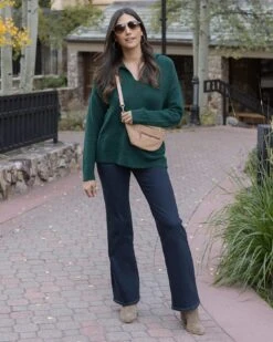 So Soft Deep Green Knit Sweater Hoodie -Active Aura Shop SoSoftKnitSweaterHoodie DeepGreen 5