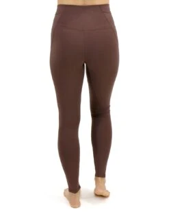 Soft-Stretch Dark Brown High Waisted Leggings -Active Aura Shop SoftStretchHighWaistedLeggings DarkBrown 3