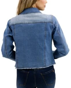 Soft Wash Denim Jacket In Mid-Wash -Active Aura Shop SoftWashDenimJacket MidWash 3 1