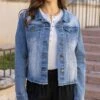 Soft Wash Denim Jacket In Mid-Wash -Active Aura Shop SoftWashDenimJacket MidWash 8