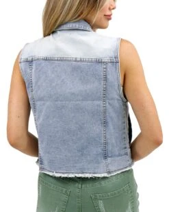 Soft Wash Denim Vest In Light-Wash 13 Soft Wash Denim Vest In Light-Wash -Active Aura Shop SoftWashDenimVest LightWash 2 1