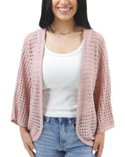 Springtime Light Pink Cocoon Cardigan -Active Aura Shop SpringTimeCocoonCardi LightPink 1