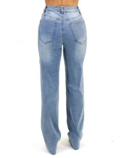 Straight Leg Cuffed Mid-Wash Jeans -Active Aura Shop StraightLegCuffedJeans MidWash 12 77447a46 48a1 4d5e ad6d 33cb006ad770