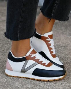 Black/White Multi Street Sneakers