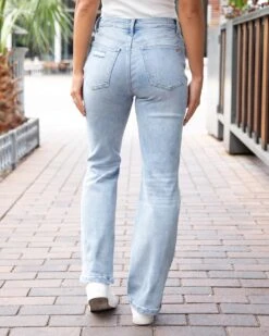 Stretch Mix Distressed Light-Wash 90's Jeans -Active Aura Shop StretchMix90sJeans Distressed LightWash 21